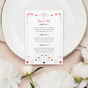Information om Vegas Cupid's Hearts Diamonds Bröll Inbjudningar