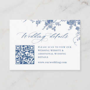Information om Victorian Dusty Blue Fransk Garden Tilläggskort