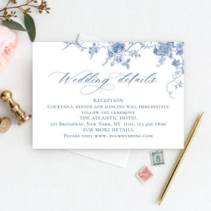 Information om Victorian Dusty Blue Fransk Garden Tilläggskort