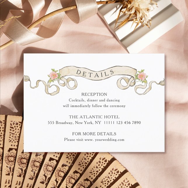 Information om Victorian Ornate Grace Blommigt Brö Tilläggskort (Skapare uppladdad)