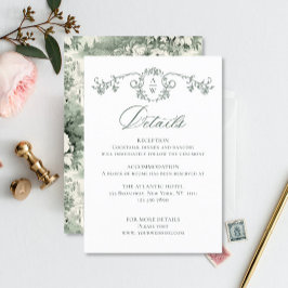 Information om Victorian Ornate Grace Blommigt Sag Tilläggskort