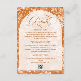 Information om vintage Blommigt Terracotta Neutral Tilläggskort