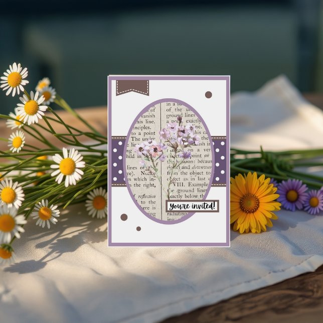 Information om vintage Flox på födelsedagen Inbjudningar (Skapare uppladdad)