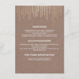 Information om vintage Guld Glam Bröllop Glam Glit Tilläggskort