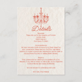 Information om vintage Hand plockade Chandelier Br Tilläggskort