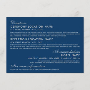 Information om vintage Navy Silver Art Deco Bröllo Tilläggskort