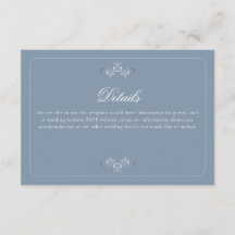 Information om vintage Rococo Dusty Blue Bröllop