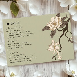 Information om vintage Rustic Magnolia Sage Grönt OSA Kort
