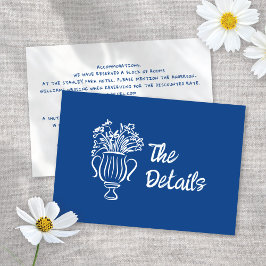 Information om visemisk illustrerad Blommigt Bröll Tilläggskort