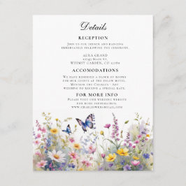 Information om vismliknande Wildblommor Meadows Tilläggskort