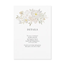 Information om vit vattenfärg Peonies Bröllop