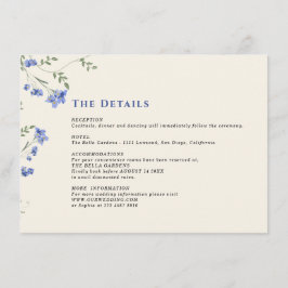 Information om Watercolor Wildblomma & QR Code Brö Tilläggskort