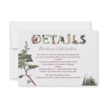 Information om Watercolor Woodland Bröllop och inf