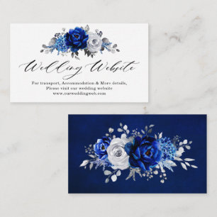 Information om webbplatsen för Royal Blue White Si Tilläggskort