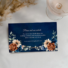 Information om webbplatsen för Terracotta Navy Blu Tilläggskort