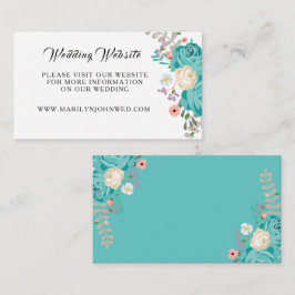 Information om Wesbsite för blåa blommor Blommigt Tilläggskort