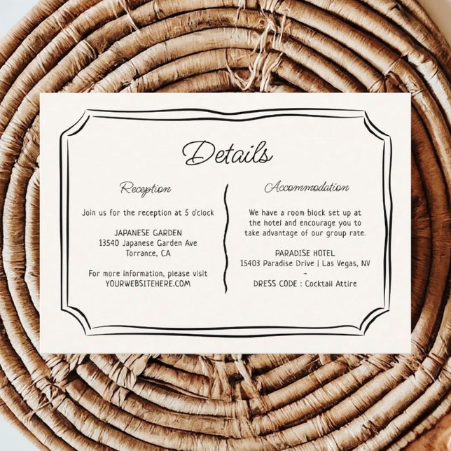 Information om Whimsical Hand plockade Quirky Bröl Tilläggskort (Skapare uppladdad)