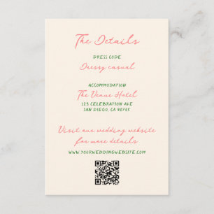 Information om Whimsiky Quirky Handskriftlig Bröll Tilläggskort