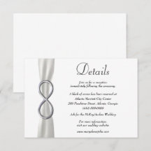 Information om White Ribbon Silver Infinity Bröllo