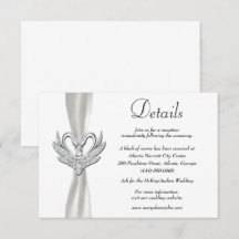 Information om White Ribbon Silver Svanar Bröllop