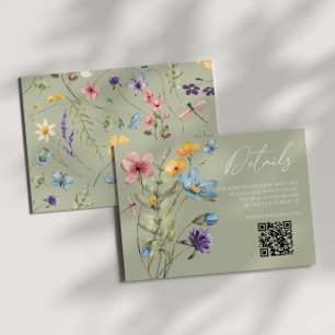 Information om Wildblommes Vild Bröllop QR-kod Tilläggskort