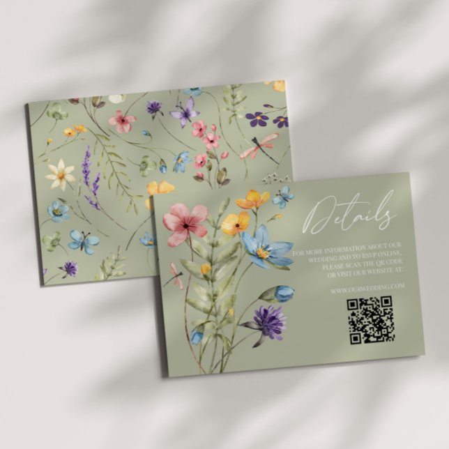 Information om Wildblommes Vild Bröllop QR-kod Tilläggskort (Skapare uppladdad)