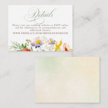 Information om Wildblommor Bröllop Small