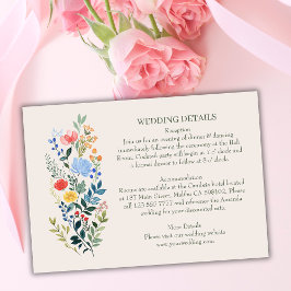 Information om Wildblommor Elegant Garden WedWeddi Tilläggskort