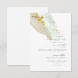 Information om Wildbloms Bröllop Watercolor Guld I Tilläggskort
