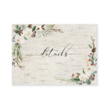 Information om Winter Birch Calligraphy Botanical 