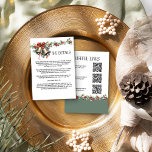Information om Winter Wedding Holly Klockor och Re Tilläggskort<br><div class="desc">Kort för vinterbröllopsdetaljer med traditionellt kyrkans klockor och grottor. Tid-fri säsong-utformning med elegant-typografi, evergreen holly gren med röda bär och bröllop klockor med röd båge. Om du vill samordna inbjudningar, kontorsprogram och evenemangsdekoder kan du bläddra i samlingen Holly Klockor Bröllop eller meddela mig om du vill lägga till ytterligare objekt....</div>