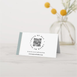 Information Registrerad skrivbordssignal för QR-ko Placeringskort