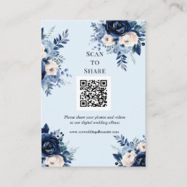 Information/skanna till blommor i Bröllop Tilläggskort