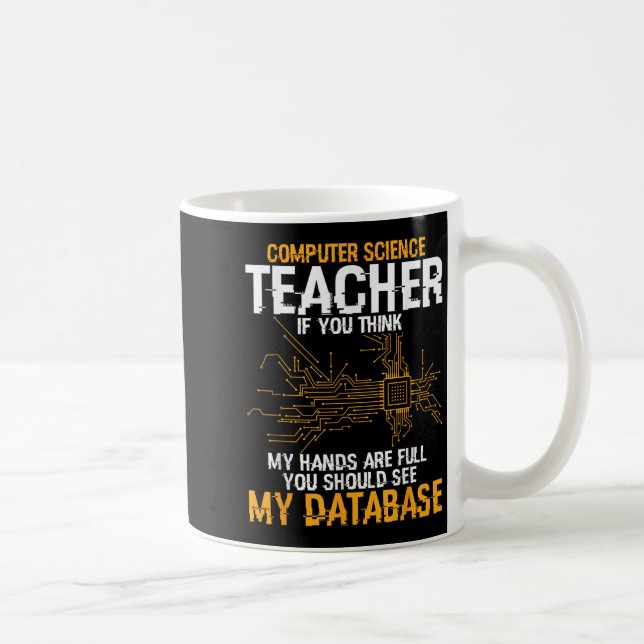 Information Technology Database Computer Science T Kaffemugg (Höger)