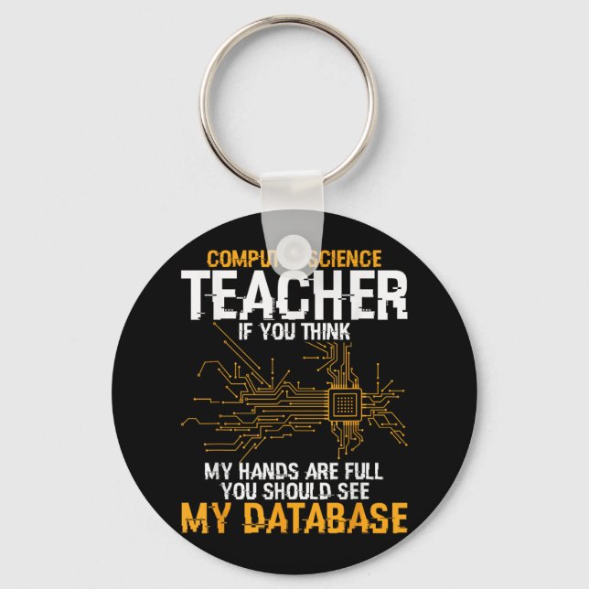 Information Technology Database Computer Science T Nyckelring (Framsida)