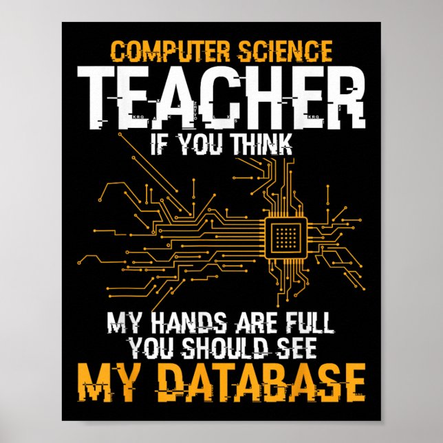 Information Technology Database Computer Science T Poster (Framsidan)