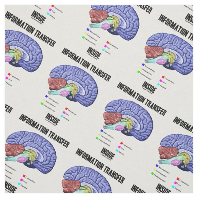Information Transfer Inside Brain Anatomy Humor Tyg (Provkarta)