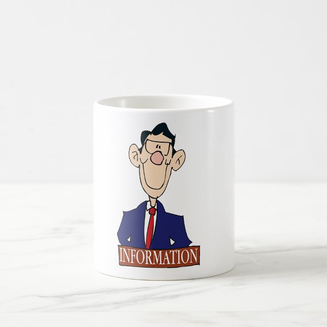 Informationsansvarig professionell kontorist kaffemugg (Skapare uppladdad)
