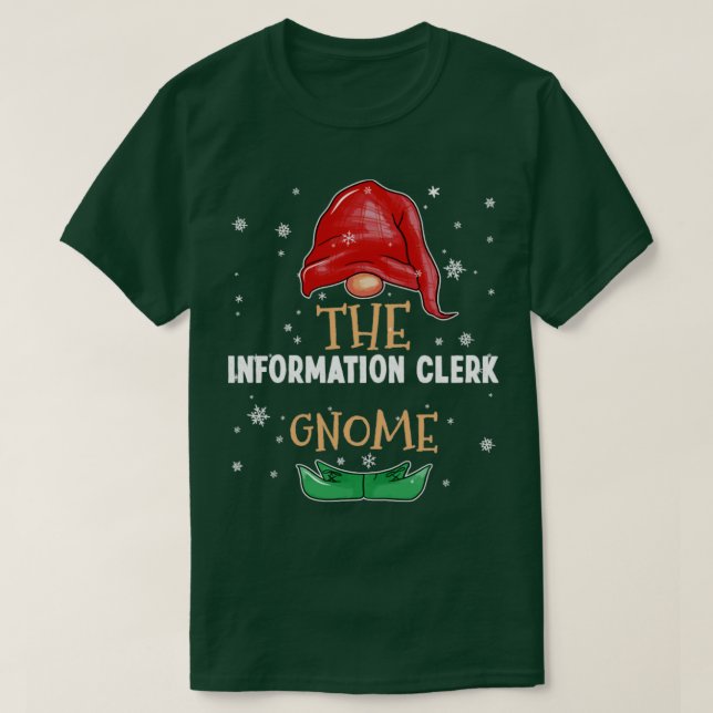 Informationschefen Gnome Family Matching Jesus T Shirt (Design framsida)