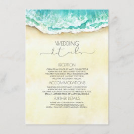 Informationsgäst för Beach-bröllop Tilläggskort