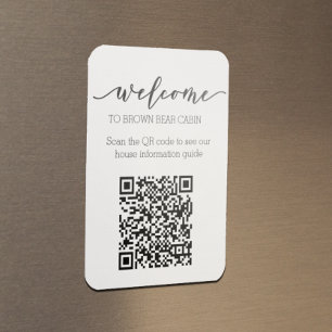 Informationsguide för STR Guide QR-kod för uthyrni Magnet