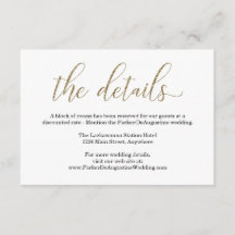 Informationshöljet Guld Glitter