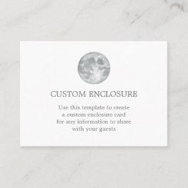 Informationshöljkort för Måne Visitkort