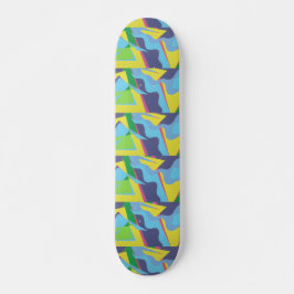Informationshuvudled Färgglad Skateboarddäck Mini Skateboard Bräda 18,5 Cm