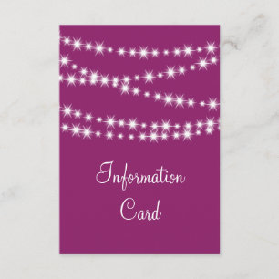 Informationskort för Blinkande Ljus (magenta) Tilläggskort