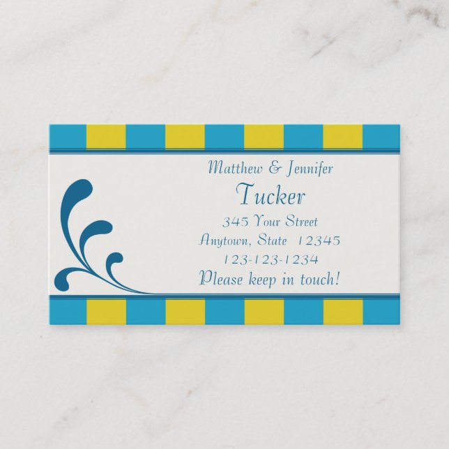 Informationskort för bricka och rumskontakt (Framsida)