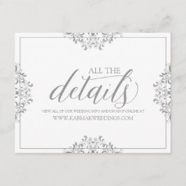 Informationskort för Bröllop/informationskort | Na Tilläggskort