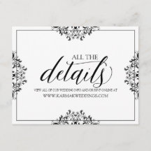 Informationskort för Bröllop/informationskort | Na