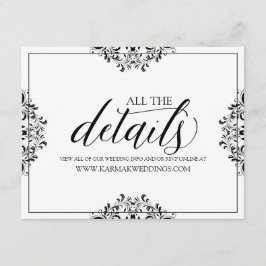 Informationskort för Bröllop/informationskort | Na Tilläggskort