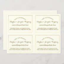 Informationskort för elfenben och Guld Bröllop